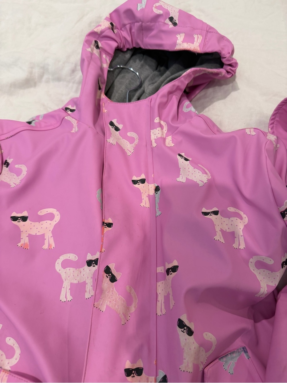 Deux par Deux color changing lined raincoat and hat - Picture 2 of 7